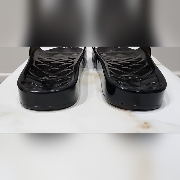 Chanel Black Jelly Slides Women's Size 8 - Picture 4 of 6